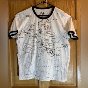 Y2K - Map T-Shirt - Europe, North Africa, Mediterranean SGM Jeans - Men’s 3X